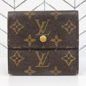 ✨💎Authentic Louis Vuitton Compact Elise Browns Monogram Wallet